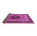 Sideview of Abstract Purple Modern Rug, abs4155pur