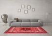 Modern Red Washable Rugs