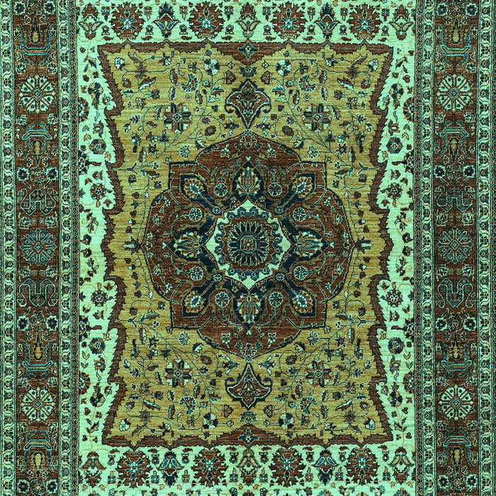 Machine Washable Abstract Turquoise Modern Area Rugs, wshabs4155turq