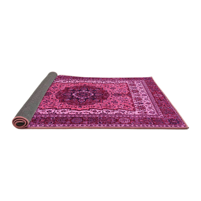 Sideview of Abstract Pink Modern Rug, abs4155pnk