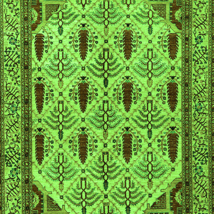 Machine Washable Abstract Green Modern Area Rugs, wshabs4156grn