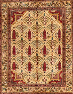 Abstract Orange Modern Rug, abs4156