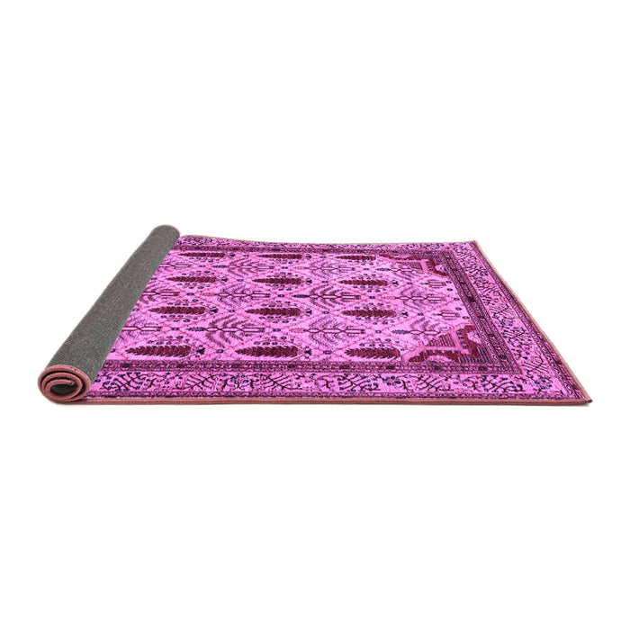 Sideview of Abstract Purple Modern Rug, abs4156pur