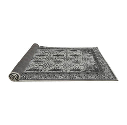 Sideview of Abstract Gray Modern Rug, abs4156gry