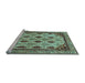 Sideview of Machine Washable Abstract Light Blue Modern Rug, wshabs4156lblu