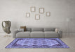 Machine Washable Abstract Blue Modern Rug in a Living Room, wshabs4156blu