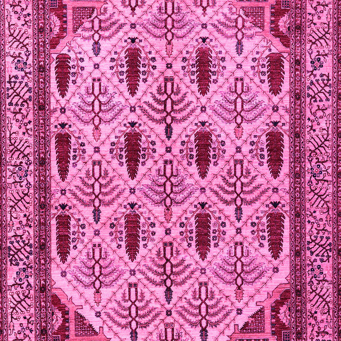 Machine Washable Abstract Pink Modern Rug, wshabs4156pnk
