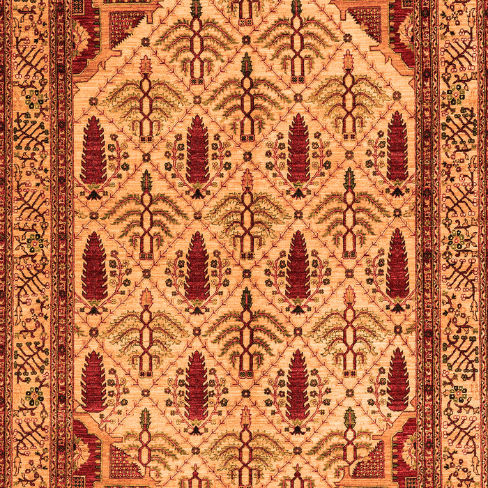 Abstract Orange Modern Rug, abs4156org