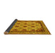 Sideview of Abstract Yellow Modern Rug, abs4156yw