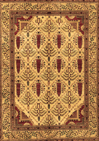 Abstract Brown Modern Rug, abs4156brn