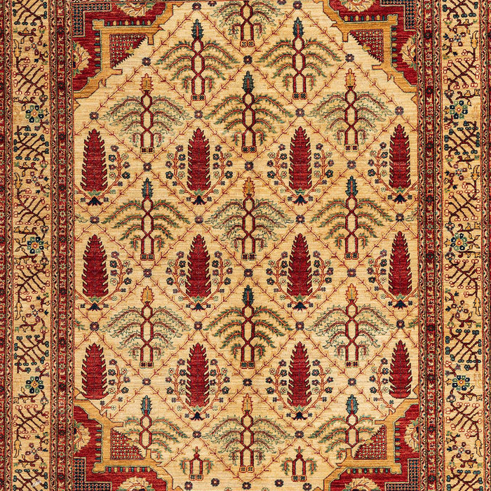 Machine Washable Abstract Orange Rug, wshabs4156