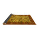 Sideview of Abstract Yellow Modern Rug, abs4157yw