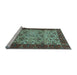 Sideview of Machine Washable Abstract Light Blue Modern Rug, wshabs4157lblu