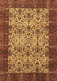 Abstract Brown Modern Rug, abs4157brn