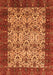 Machine Washable Abstract Orange Modern Area Rugs, wshabs4157org