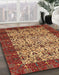 Machine Washable Abstract Gold Rug in a Family Room, wshabs4157