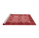 Modern Red Washable Rugs