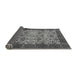 Sideview of Abstract Gray Modern Rug, abs4157gry