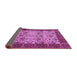 Sideview of Abstract Purple Modern Rug, abs4157pur