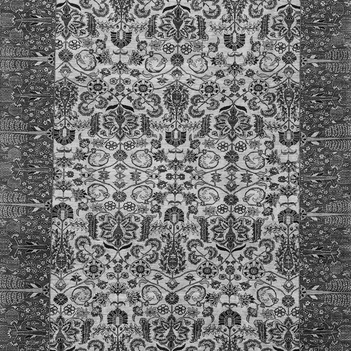 Machine Washable Abstract Gray Modern Rug, wshabs4157gry