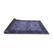 Sideview of Abstract Blue Modern Rug, abs4157blu