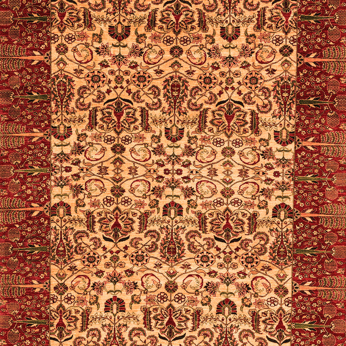 Abstract Orange Modern Rug, abs4157org