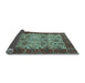 Sideview of Abstract Light Blue Modern Rug, abs4157lblu