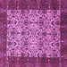 Square Abstract Purple Modern Rug, abs4157pur