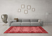 Modern Red Washable Rugs