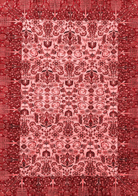 Abstract Red Modern Rug, abs4157red