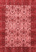 Abstract Red Modern Area Rugs