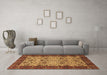 Machine Washable Abstract Brown Modern Rug in a Living Room,, wshabs4157brn