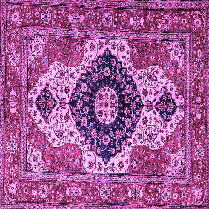 Square Persian Purple Traditional Rug, abs4158pur