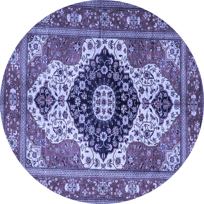 Round Persian Blue Traditional Rug, abs4158blu