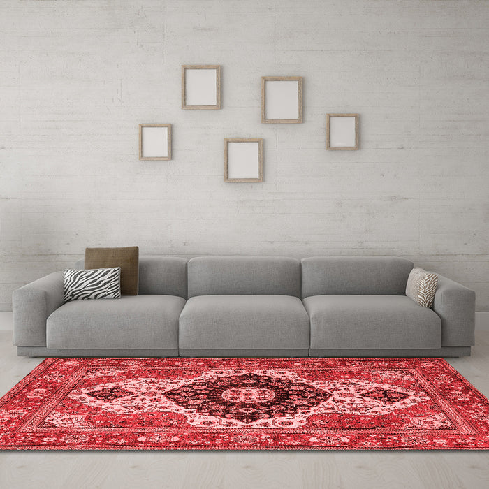Traditional Red Washable Rugs