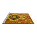 Sideview of Machine Washable Persian Yellow Traditional Rug, wshabs4158yw