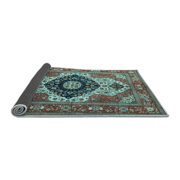 Sideview of Persian Light Blue Traditional Rug, abs4158lblu