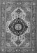 Machine Washable Persian Gray Traditional Rug, wshabs4158gry