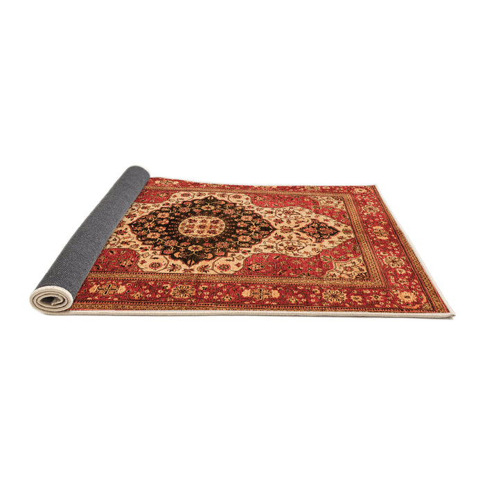 Sideview of Persian Orange Traditional Rug, abs4158org