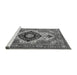 Sideview of Machine Washable Persian Gray Traditional Rug, wshabs4158gry