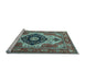 Sideview of Machine Washable Persian Light Blue Traditional Rug, wshabs4158lblu