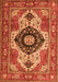 Machine Washable Persian Orange Traditional Area Rugs, wshabs4158org