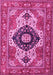 Machine Washable Persian Pink Traditional Rug, wshabs4158pnk