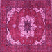 Square Persian Pink Traditional Rug, abs4159pnk