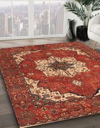 Abstract Red Persian Rug, abs4159