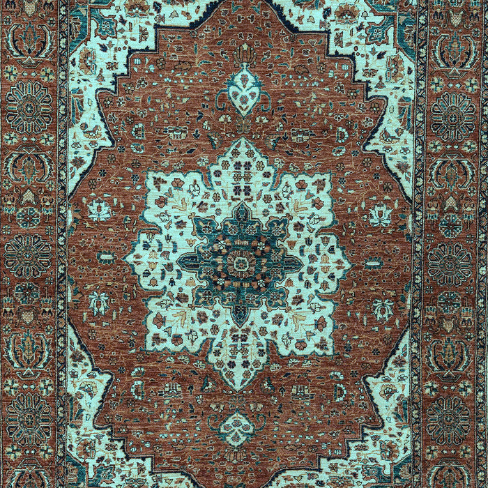 Machine Washable Persian Light Blue Traditional Rug, wshabs4159lblu
