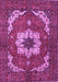 Machine Washable Persian Purple Traditional Area Rugs, wshabs4159pur