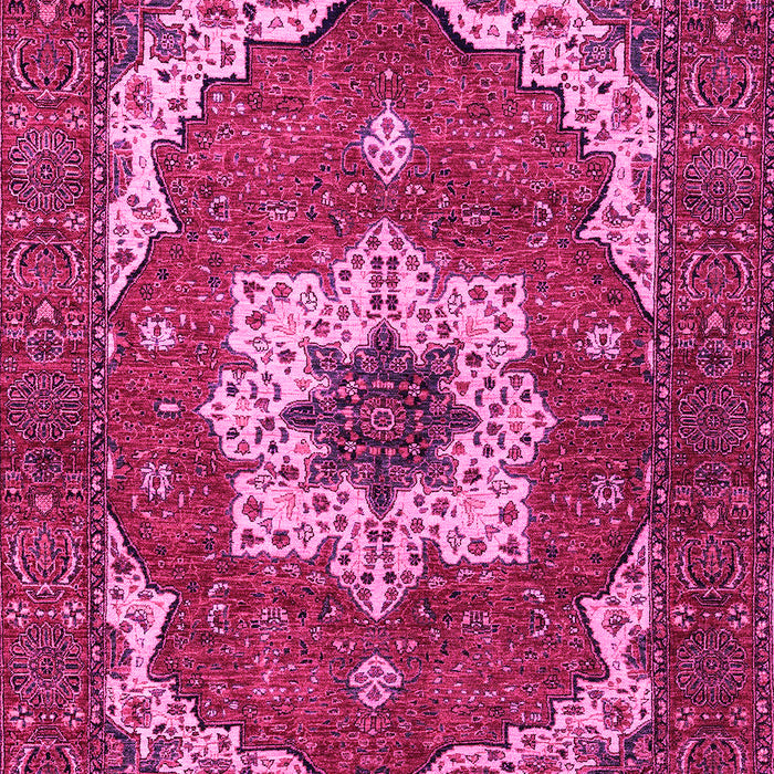 Machine Washable Persian Pink Traditional Rug, wshabs4159pnk