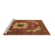 Sideview of Machine Washable Persian Brown Traditional Rug, wshabs4159brn