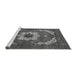 Sideview of Machine Washable Persian Gray Traditional Rug, wshabs4159gry